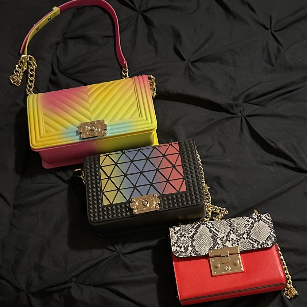 Colorful Women's Crossbody Bag Set